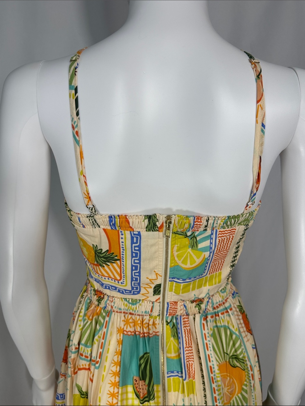 NWT Petal & Pup x Runaway The Label Madeira Dress Agata Fruit Print XS - Picture 14 of 16